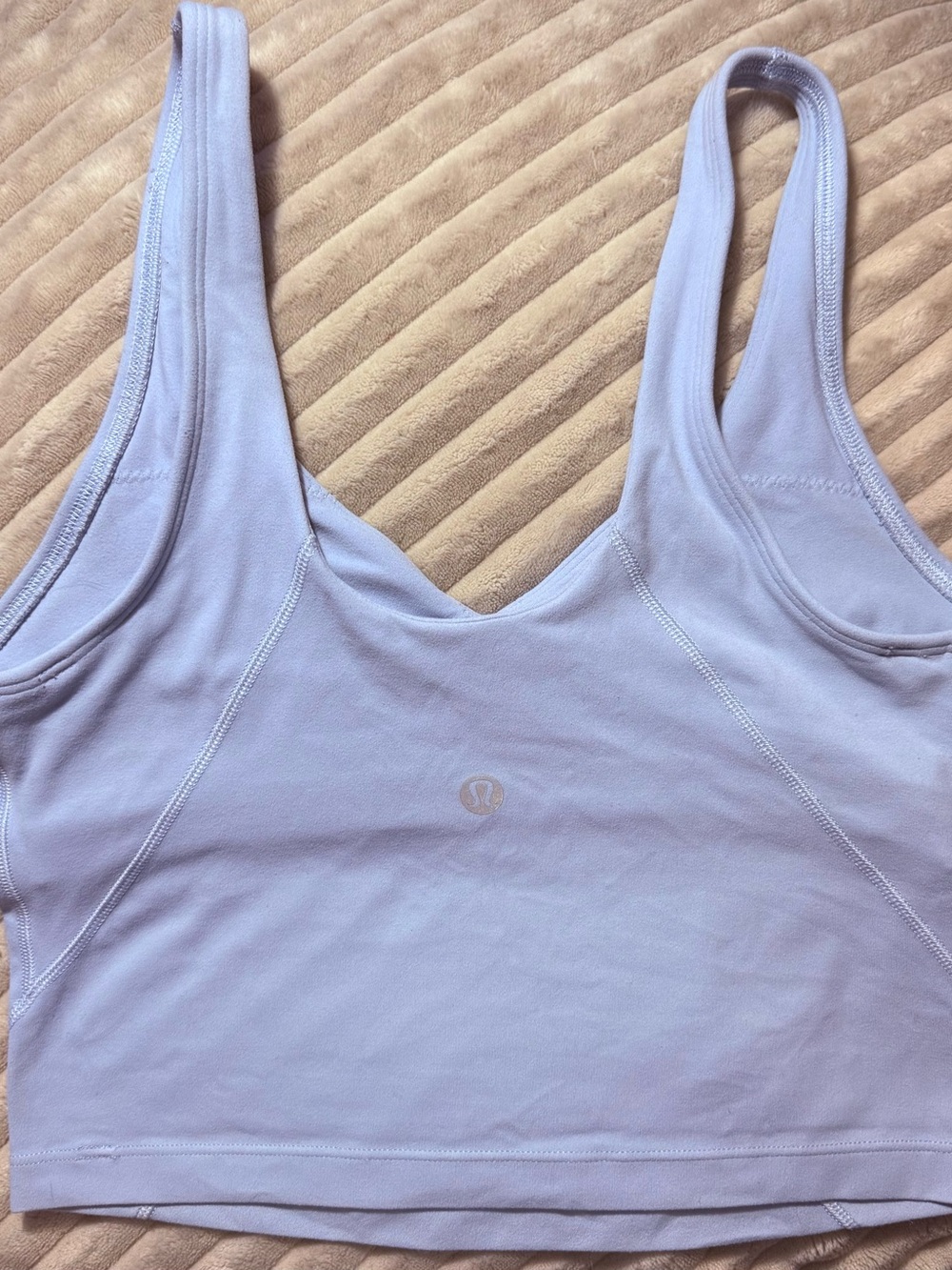 Lululemon light blue Scoop Sports Bra